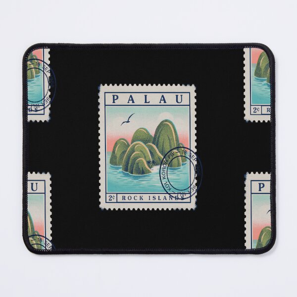 Item preview, Koror Palau Coastal Postage Stamp Retro Travel Sticker designed and sold by stickercuffs.