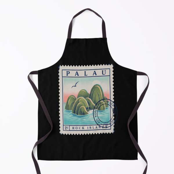 Item preview, Koror Palau Coastal Postage Stamp Retro Travel Sticker designed and sold by stickercuffs.