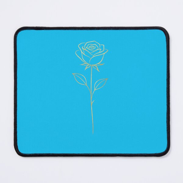 Item preview, Gold Line Art Rose – Elegant Minimal Floral Illustration designed and sold by Joyfulfabric.