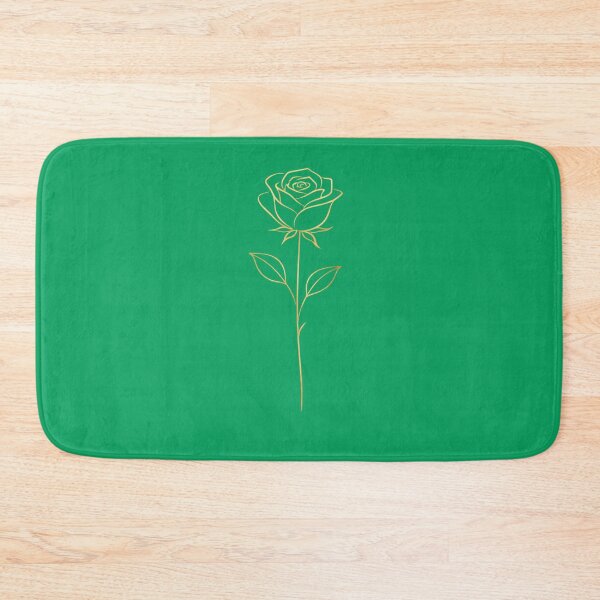 Item preview, Gold Line Art Rose – Elegant Minimal Floral Illustration designed and sold by Joyfulfabric.