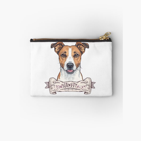 Item preview, Jack Russell Terrier dog pawsitivity ribbon vintage profile designed and sold by Prints by Mat.