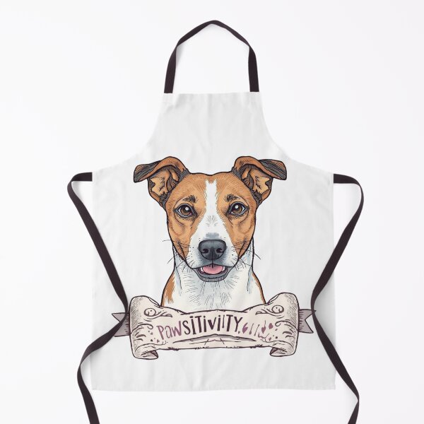Item preview, Jack Russell Terrier dog pawsitivity ribbon vintage profile designed and sold by Prints by Mat.