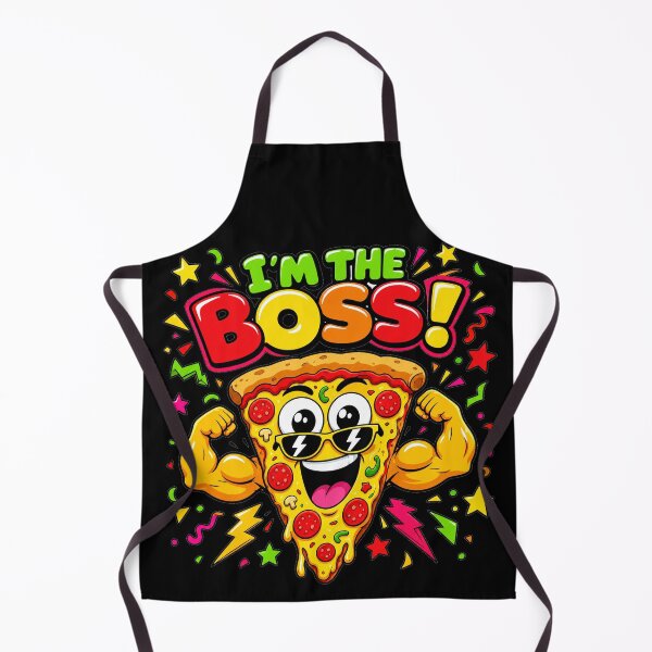 Item preview, I'm The Boss Pizza – Funny Strong Muscle Slice with Sunglasses Art designed and sold by puzzell.