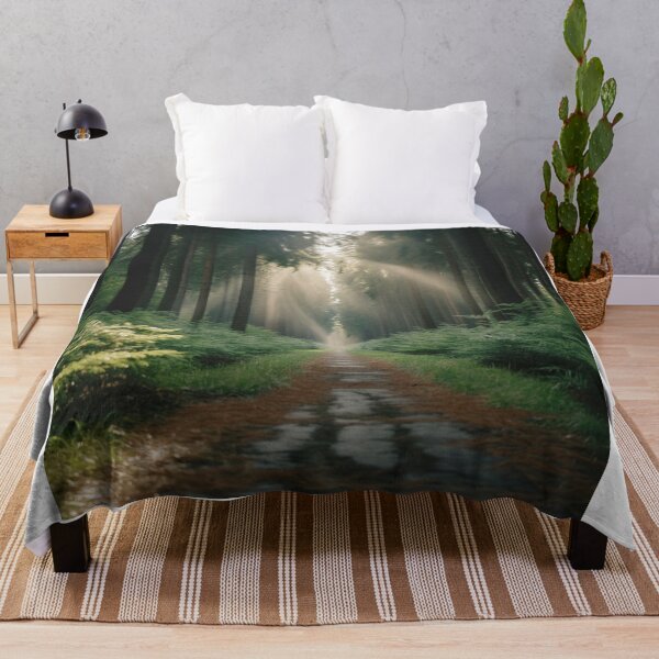 Item preview, Sunlit Forest Path with Tall Trees Photography designed and sold by Gabe1983.