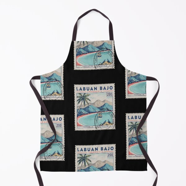 Item preview, Labuan Bajo Indonesia Coastal Postage Stamp Travel Sticker designed and sold by stickercuffs.