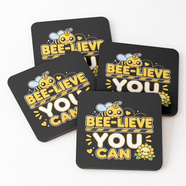 Item preview, Bee-lieve you can designed and sold by NerdiPop.