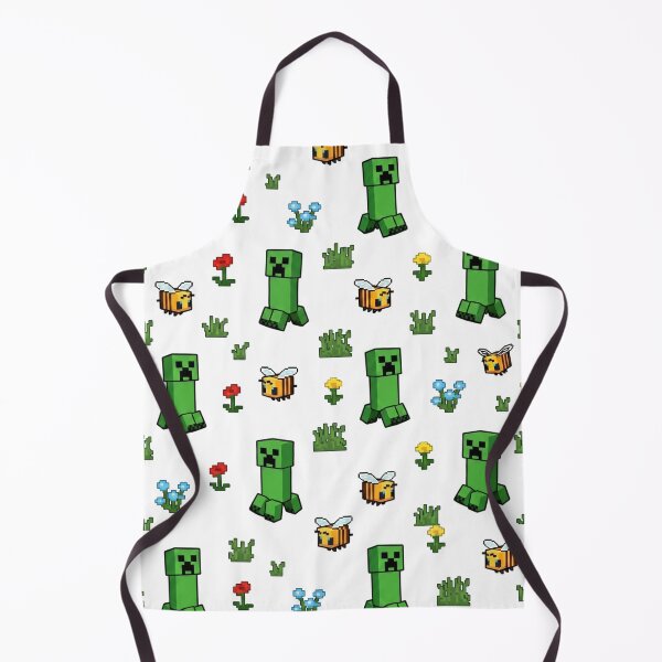 Item preview, Minecraft Creeper Bees Pattern designed and sold by LyssasMindArt.
