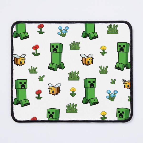 Item preview, Minecraft Creeper Bees Pattern designed and sold by LyssasMindArt.
