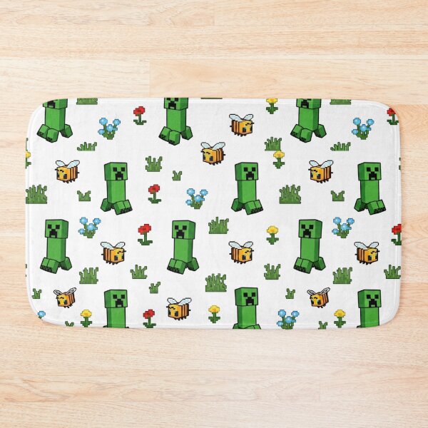 Item preview, Minecraft Creeper Bees Pattern designed and sold by LyssasMindArt.