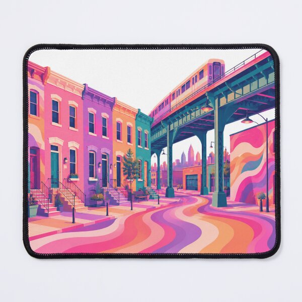 Item preview, Fishtown Philadelphia | Old School Rowhome Scene Sticker designed and sold by KeystoneCoast.