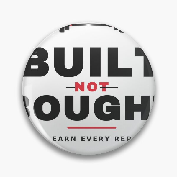 Item preview, Built Not Bought Gym Shirt — Weightlifting Workout Tee designed and sold by UrbanPrintVibes.