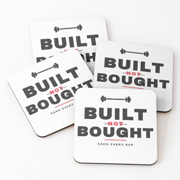 Item preview, Built Not Bought Gym Shirt — Weightlifting Workout Tee designed and sold by UrbanPrintVibes.