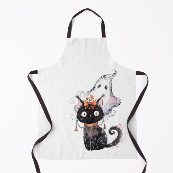 Item preview, Spooky Black cat and ghost designed and sold by HegArt23.