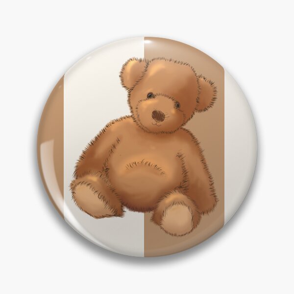 Item preview, Teddy bear on soft brown stripe designed and sold by OhNoNotAgain42.