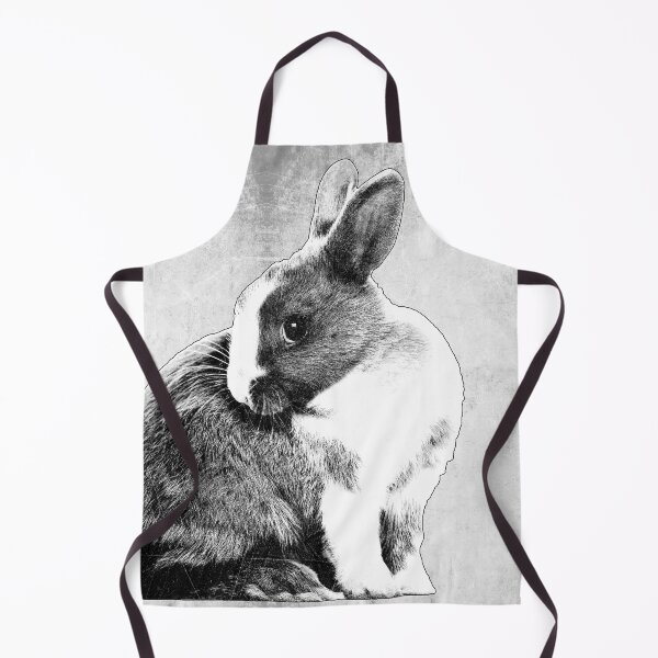 Item preview, Dutch Rabbit Dark Nature Portrait Alert Fur Detail Art designed and sold by Ghoul Enterprises.