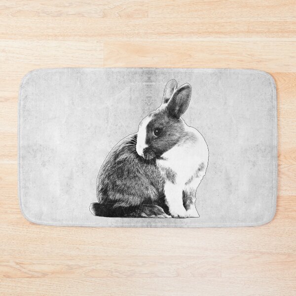 Item preview, Dutch Rabbit Dark Nature Portrait Alert Fur Detail Art designed and sold by Ghoul Enterprises.