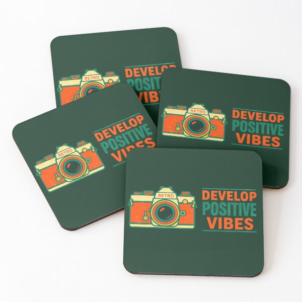 Item preview, Develop Positive Vibes Retro Camera designed and sold by ZETORA Studio.