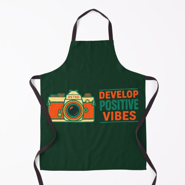 Item preview, Develop Positive Vibes Retro Camera designed and sold by ZETORA Studio.