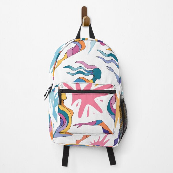 Item preview, Abstract Dancing Figures Sticker – Colorful Modern Art Aesthetic Design designed and sold by inkfusionhub99.