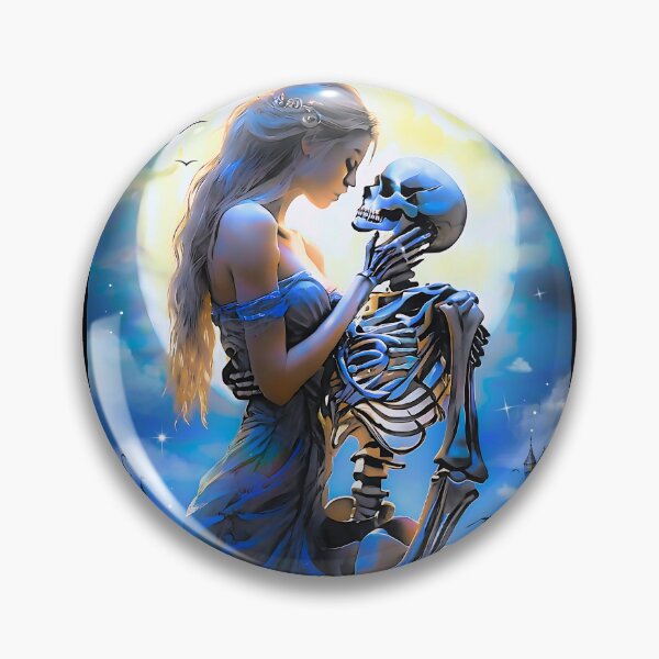 Item preview, Moonbound Gothic Skeleton Eternal Romance Poster designed and sold by AXENT Designs.