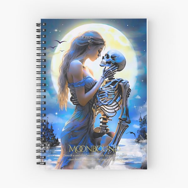 Item preview, Moonbound Gothic Skeleton Eternal Romance Poster designed and sold by AXENT Designs.