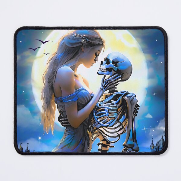 Item preview, Moonbound Gothic Skeleton Eternal Romance Poster designed and sold by AXENT Designs.