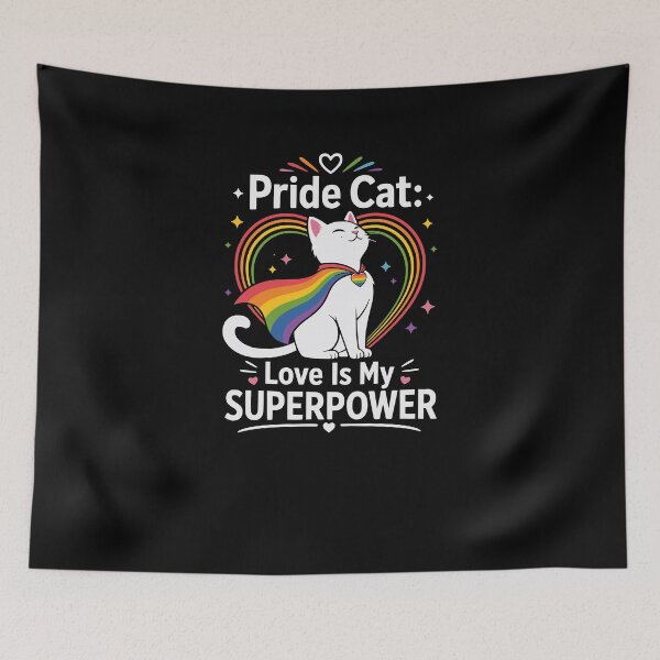 Item preview, Pride Month Rainbow Cat Flamme designed and sold by FreshPixelArt.