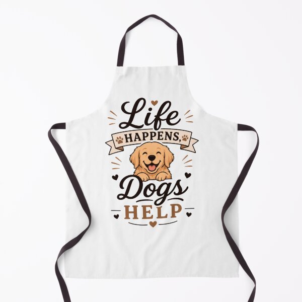 Item preview, Life Happens Dogs Help Cute Dog Lover Gift designed and sold by INVITOARTE.