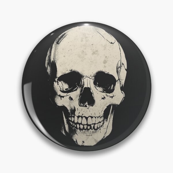 Item preview, Vintage Grunge Human Skull designed and sold by ERODED SELF.
