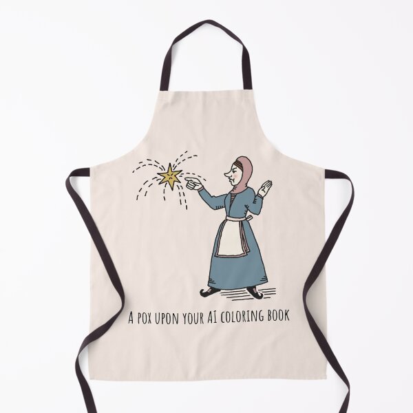 Item preview, Medieval woman curses with a pox upon AI designed and sold by MsBrillMakes.