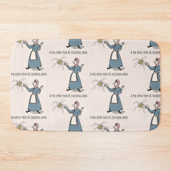 Item preview, Medieval woman curses with a pox upon AI designed and sold by MsBrillMakes.