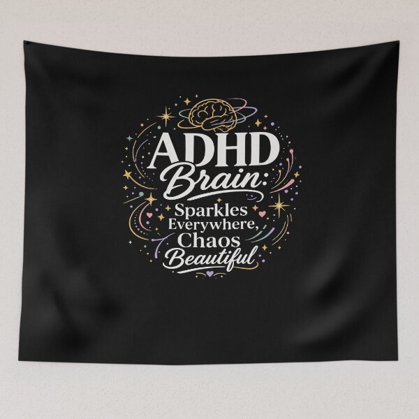 Item preview, ADHD Brain Rainbow Sparkles designed and sold by FreshPixelArt.