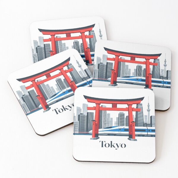 Item preview, Tokyo Skyline & Shinkansen Japan Travel Design designed and sold by VladisWorld.