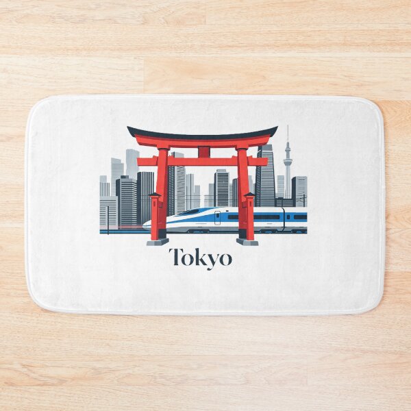 Item preview, Tokyo Skyline & Shinkansen Japan Travel Design designed and sold by VladisWorld.