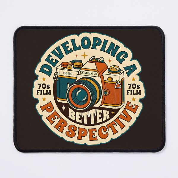 Item preview, Developing A Better Perspective Retro Camera Badge designed and sold by ZETORA Studio.