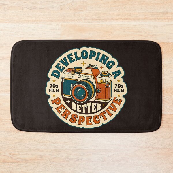 Item preview, Developing A Better Perspective Retro Camera Badge designed and sold by ZETORA Studio.