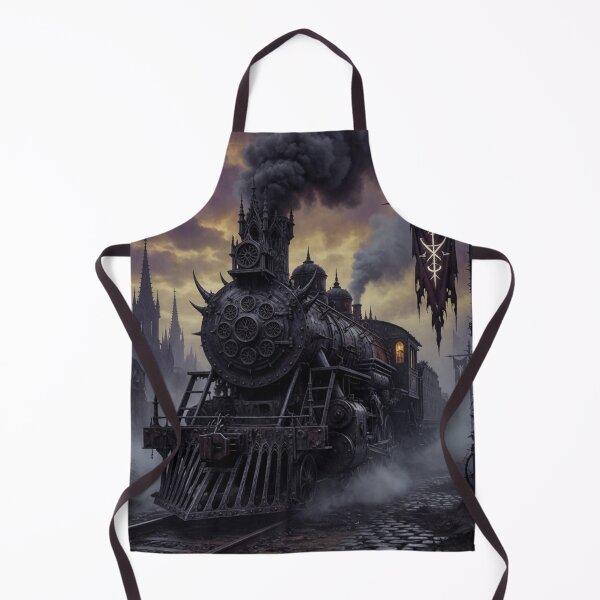 Item preview, Skull Ghost Train – Gothic Horror Dark Fantasy Locomotive designed and sold by Pioneer Spirit Market.