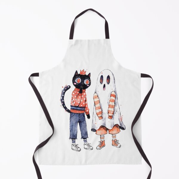 Item preview, Spooky Black cat and ghost designed and sold by HegArt23.