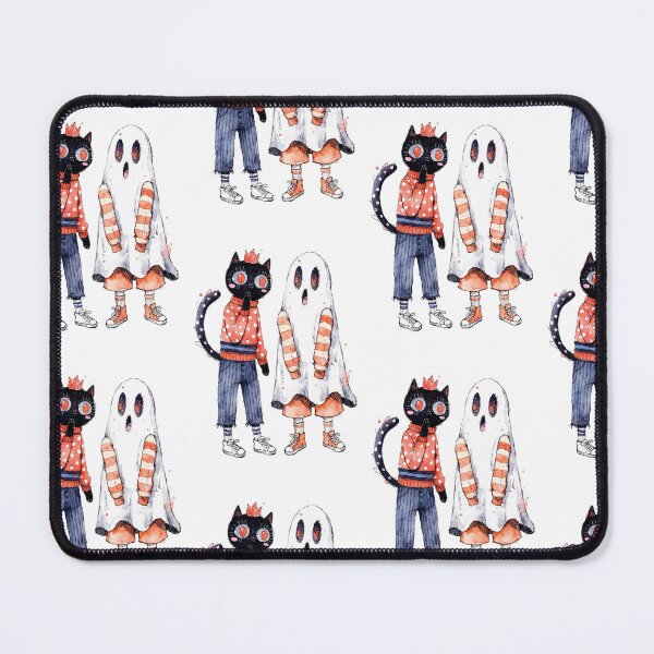 Item preview, Spooky Black cat and ghost designed and sold by HegArt23.