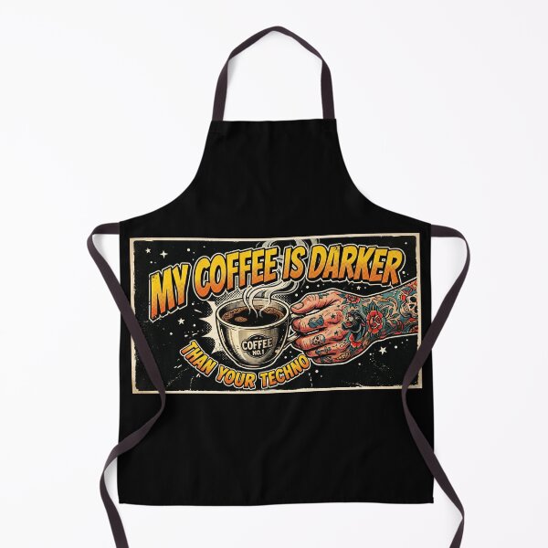 Item preview, My Coffee Is Darker Than Your Techno designed and sold by SPAZE-Typo.