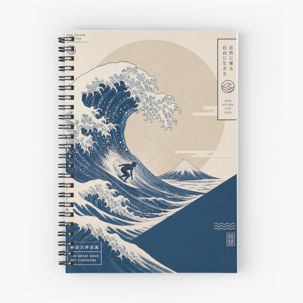 Item preview, Japanese-Inspired Surf – Minimal Kanagawa Wave Design designed and sold by Jandedan.