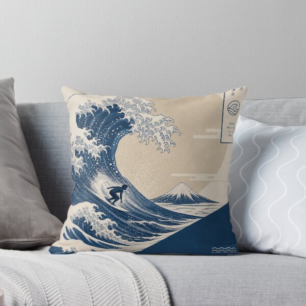 Item preview, Japanese-Inspired Surf – Minimal Kanagawa Wave Design designed and sold by Jandedan.