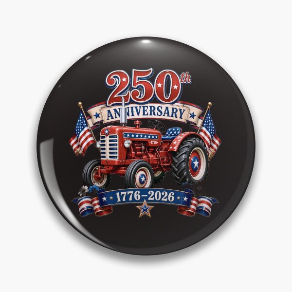 Item preview, USA 250th Anniversary Vintage Patriotic Tractor designed and sold by Color World.