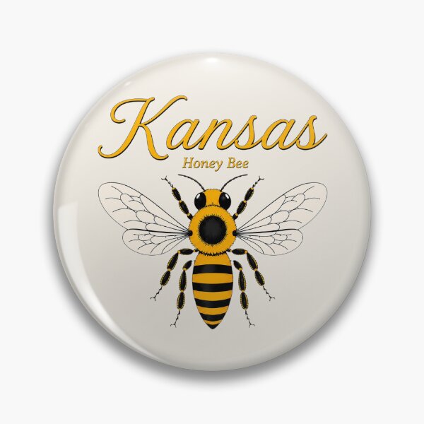 Item preview, Kansas Honey Bee State Insect Poster designed and sold by The-Drip-Studio.