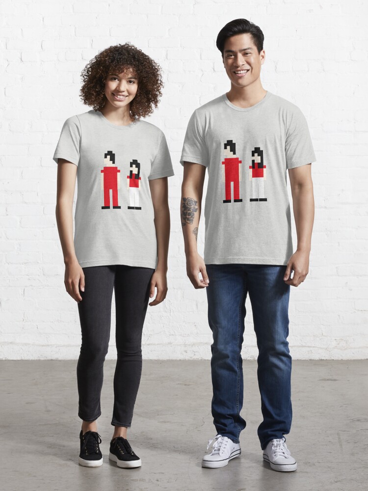 white stripes t shirt