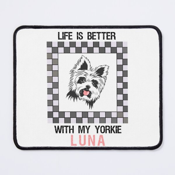 Item preview, Life is better with my Yorkie best friend Luna designed and sold by Logiprint.