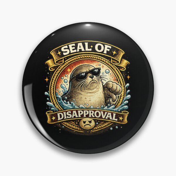 Item preview, Seal of Disapproval Funny Animal Pun T-Shirt | Sarcastic Thumbs Down Meme designed and sold by Cree8if.