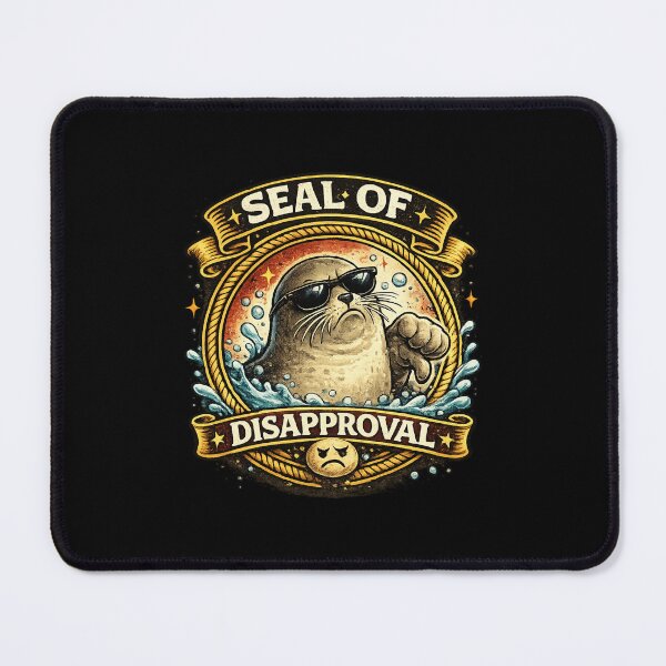 Item preview, Seal of Disapproval Funny Animal Pun T-Shirt | Sarcastic Thumbs Down Meme designed and sold by Cree8if.