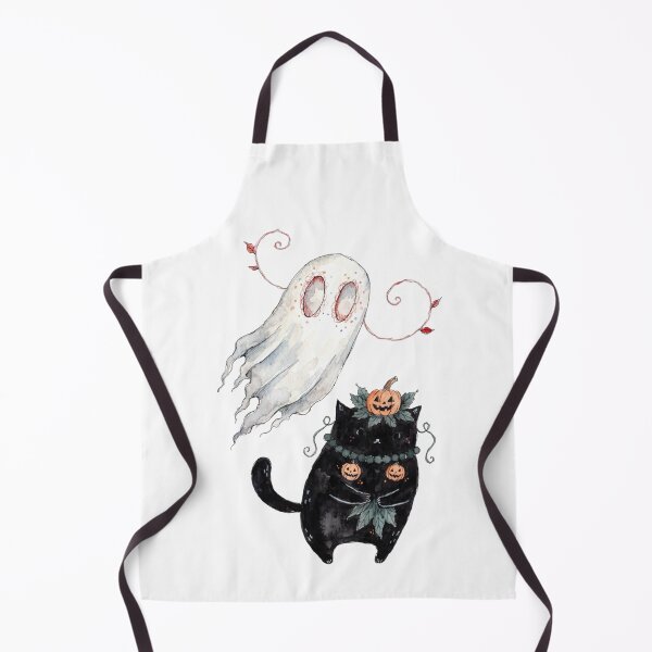 Item preview, Spooky Black cat and ghost designed and sold by HegArt23.
