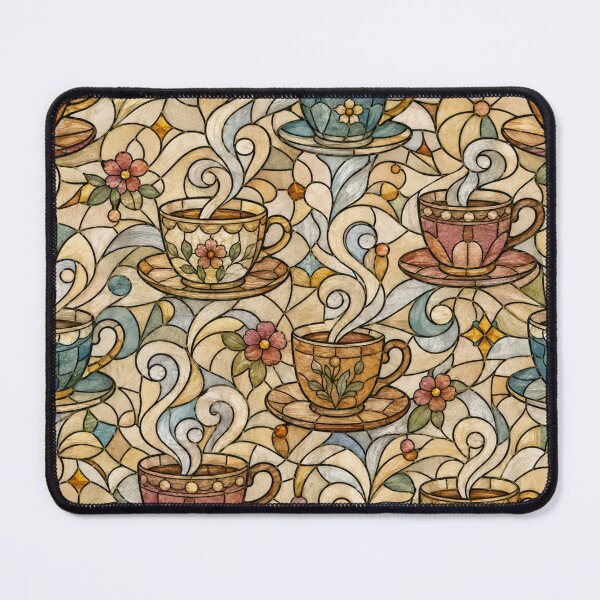 Item preview, Stained Glass Tea Cup Swirls designed and sold by Dresut.